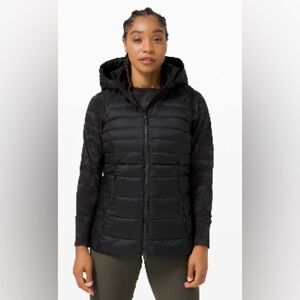 LULULEMON BLACK Back the Cold Vest! Removable hood! Size 10!